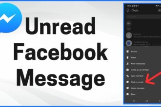 find unread messages in messenger