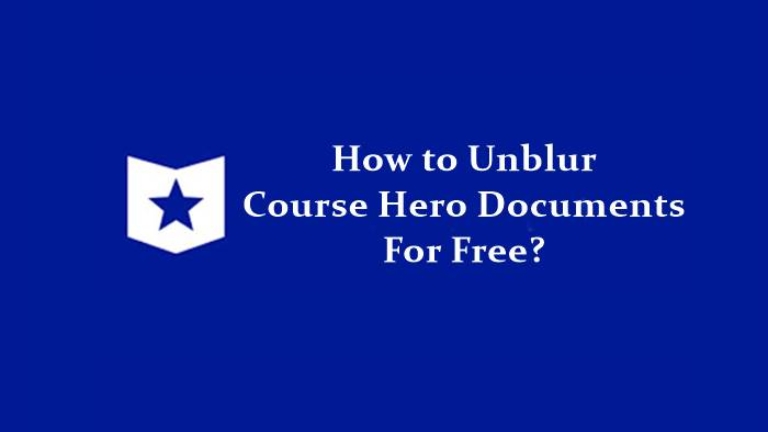 unblur course hero extension